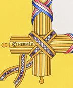 Hermes Bandana Scarf Yellow — view 3