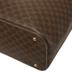 Celine Macadam Logo Handbag Brown Gold Leather — view 4