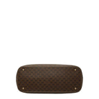 Celine Macadam Logo Handbag Brown Gold Leather — view 3