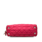 Prada Chain Shoulder Bag Red Nylon — view 3