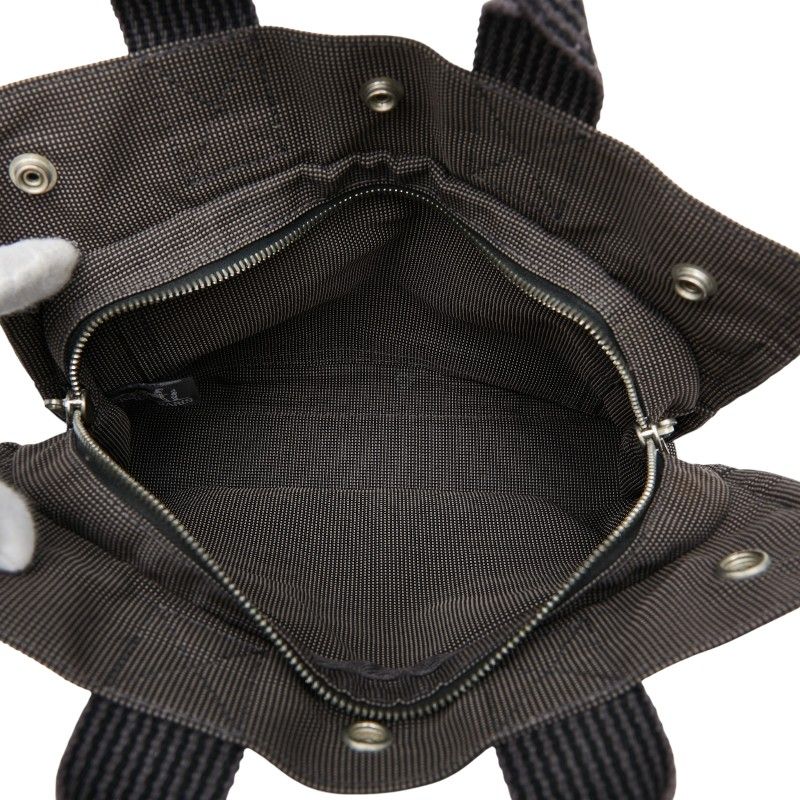 Hermes Her Line Tote PM Gray Canvas — view 6