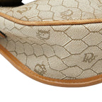 Dior Honeycomb Crossbody Shoulder Bag Beige Leather — view 5