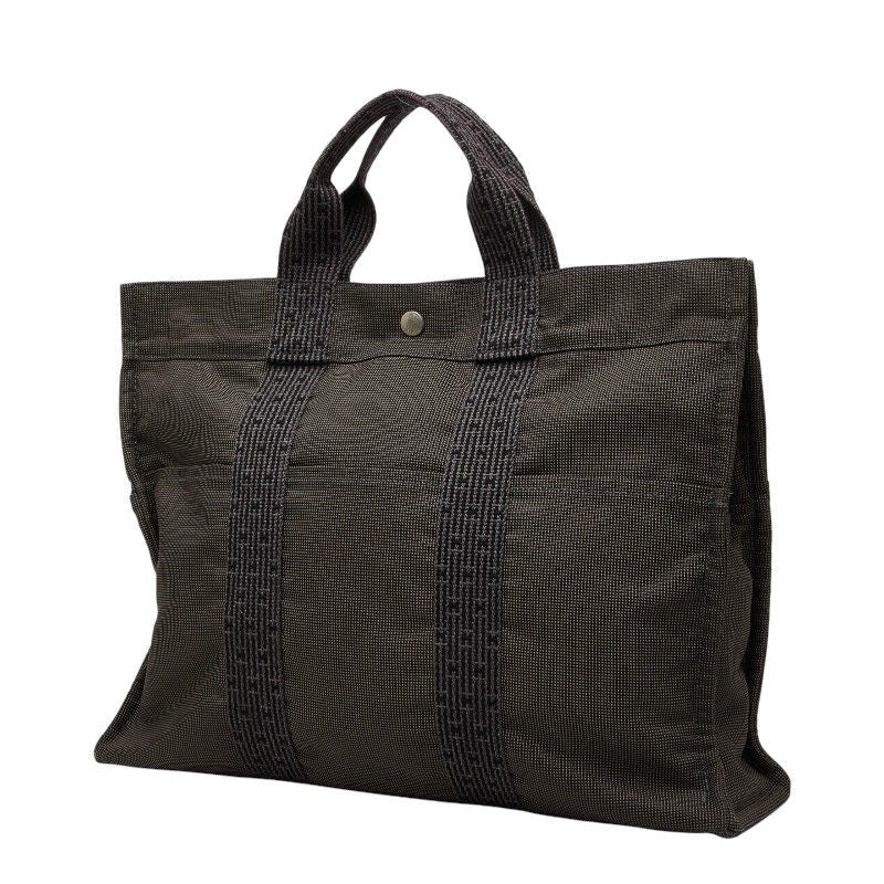 Hermes Her Line MM Tote Gray Canvas — view 2
