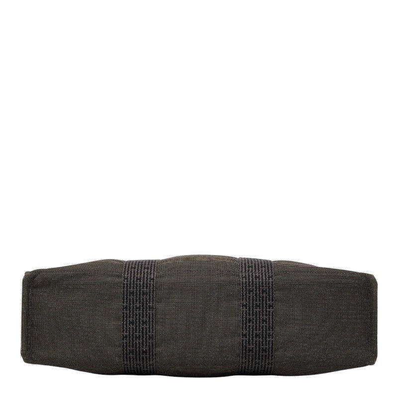 Hermes Her Line MM Tote Gray Canvas — view 3