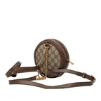 Gucci GG Supreme Sherry Line Ophidia Backpack Mini Beige Brown Leather — view 2