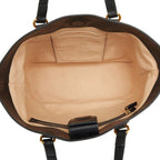 Gucci GG Supreme Beige 2-Way Shoulder Bag Black Leather — view 9