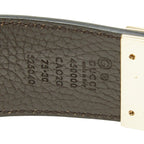 Gucci Interlocking Reversible Belt 75 30 Black Leather Metal — view 5