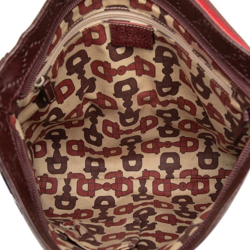 Gucci Guccissima Crossbody Shoulder Bag Dark Brown Leather — view 4