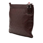 Gucci Guccissima Crossbody Shoulder Bag Dark Brown Leather — view 2