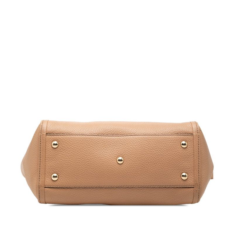 Gucci Soho Tassel 2-Way Shoulder Bag Beige Leather — view 3