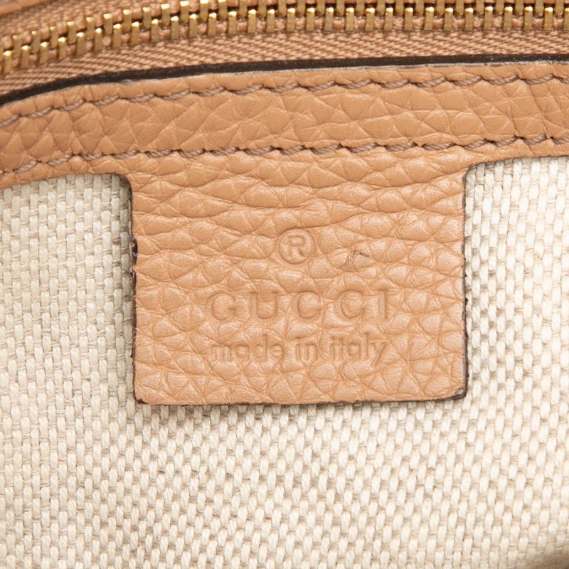 Gucci Soho Tassel 2-Way Shoulder Bag Beige Leather — view 6