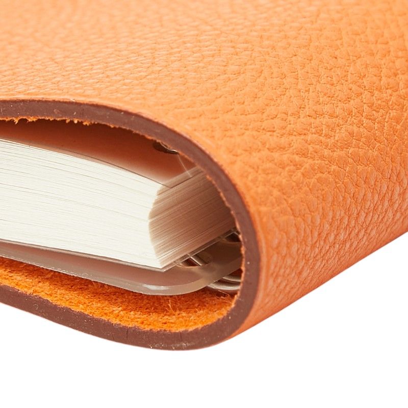 Hermes Ulysse Mini Notebook Cover System with Refill Orange Togo Agenda — view 5