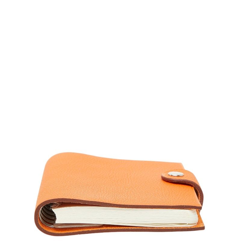 Hermes Ulysse Mini Notebook Cover System with Refill Orange Togo Agenda — view 3