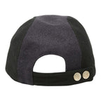 Hermes Series Cap 60 Navy Black Wool Leather — view 3
