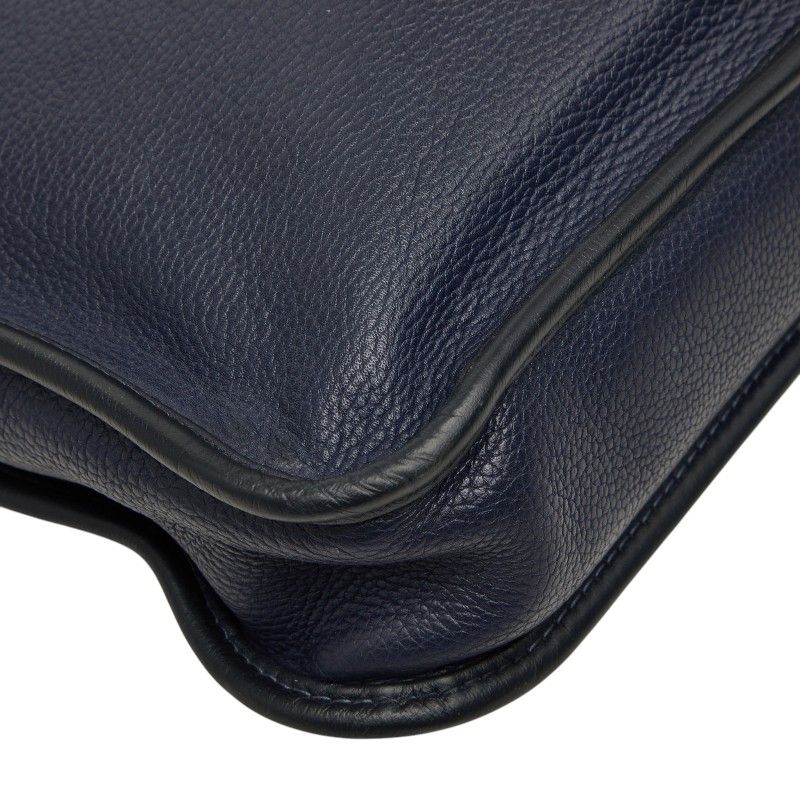 Loewe Anagram Toledo Briefcase Handbag Business Navy Leather — view 7
