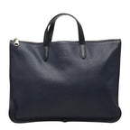 Loewe Anagram Toledo Briefcase Handbag Business Navy Leather