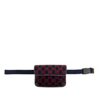 Gucci GG Wool Waist Bag Navy