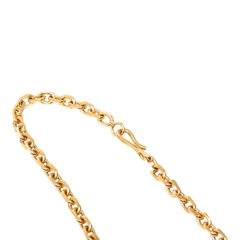 Chanel CC Logo Chain Medal Pendant Gold Plated — view 3