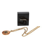 Chanel CC Logo Chain Medal Pendant Gold Plated — view 6