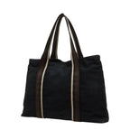 Hermes Troca Horizontal MM Tote Black Canvas Leather — view 2