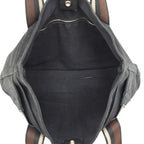 Hermes Troca Horizontal MM Tote Black Canvas Leather — view 8