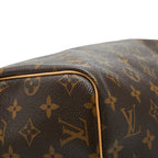 Louis Vuitton Monogram Speedy 30 Vintage Mini Boston Bag Brown Leather — view 6