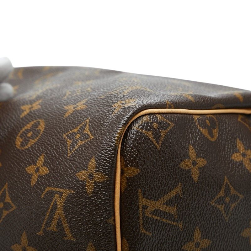 Louis Vuitton Monogram Speedy 30 Vintage Mini Boston Bag Brown Leather — view 8