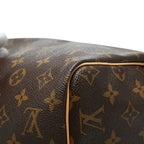 Louis Vuitton Monogram Speedy 30 Vintage Mini Boston Bag Brown Leather — view 8