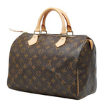 Louis Vuitton Monogram Speedy 30 Vintage Mini Boston Bag Brown Leather — view 2
