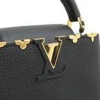 Louis Vuitton Capucines Mini Bag 2-Way Taurillon Leather Noir Black — view 8