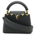 Louis Vuitton Capucines Mini Bag 2-Way Taurillon Leather Noir Black