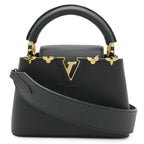 Louis Vuitton Capucines Mini Bag 2-Way Taurillon Leather Noir Black