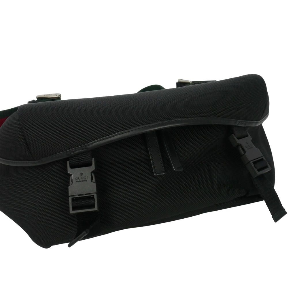 Gucci Sherry Line Belt Bag Nylon Canvas Black — view 4