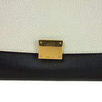 Celine Trapeze Leather 2-Way Handbag Multicolor Blue White — view 4