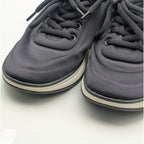 Chanel Sneakers CC Logo Black White Fabric Shoes — view 7