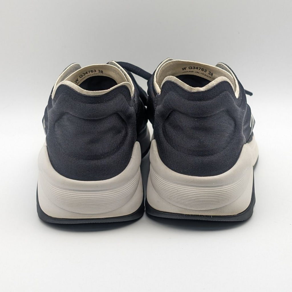 Chanel Sneakers CC Logo Black White Fabric Shoes — view 4