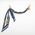 Louis Vuitton Chain Bag Charm Nautical Gold Key Holder Navy