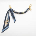 Louis Vuitton Chain Bag Charm Nautical Gold Key Holder Navy