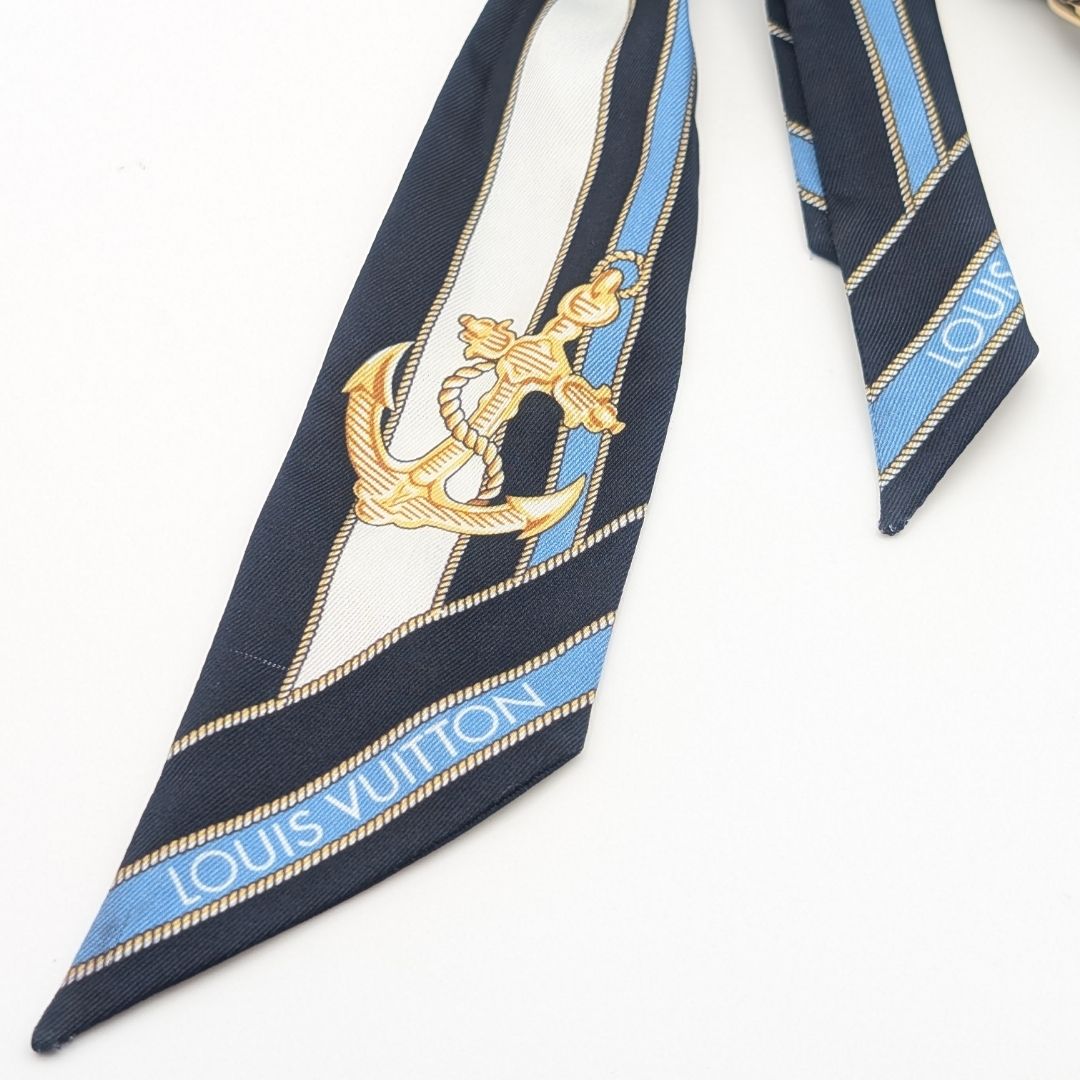 Louis Vuitton Chain Bag Charm Nautical Gold Key Holder Navy — view 6