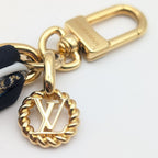 Louis Vuitton Chain Bag Charm Nautical Gold Key Holder Navy — view 2