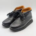 Hermes Quick Chukka Boots Sneakers High Cut Leather Black Shoes