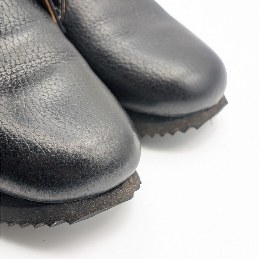 Hermes Quick Chukka Boots Sneakers High Cut Leather Black Shoes — view 8