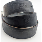 Louis Vuitton Ceinture Damier Print Graphite Infini Reversible Black Belt — view 4