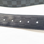 Louis Vuitton Ceinture Damier Print Graphite Infini Reversible Black Belt — view 8