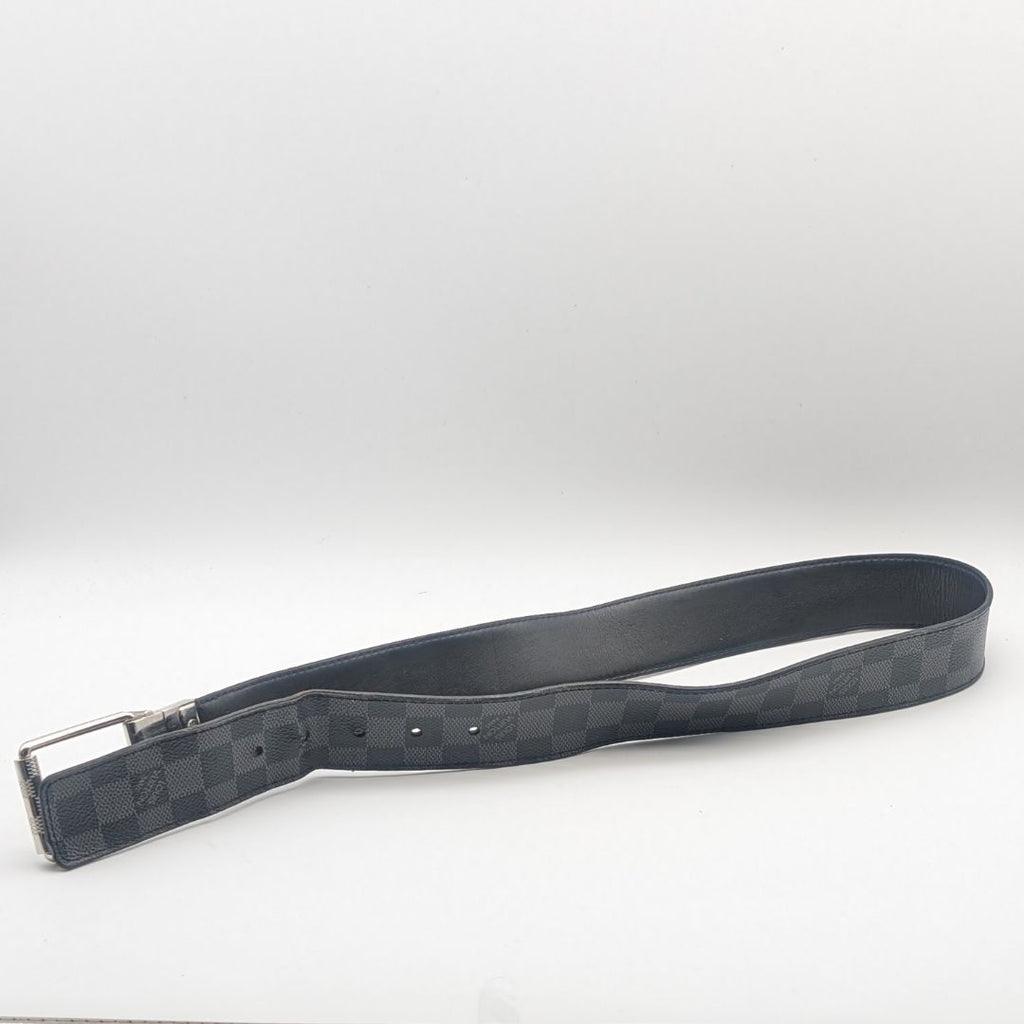 Louis Vuitton Ceinture Damier Print Graphite Black Belt — view 9
