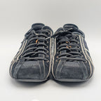 Louis Vuitton Sneakers Canvas Suede Black Logo Shoes — view 3