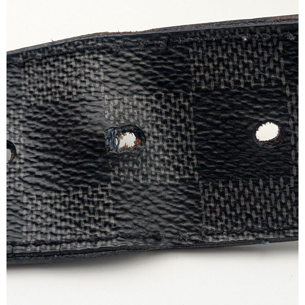 Louis Vuitton Ceinture Damier Print Graphite Black Belt — view 6