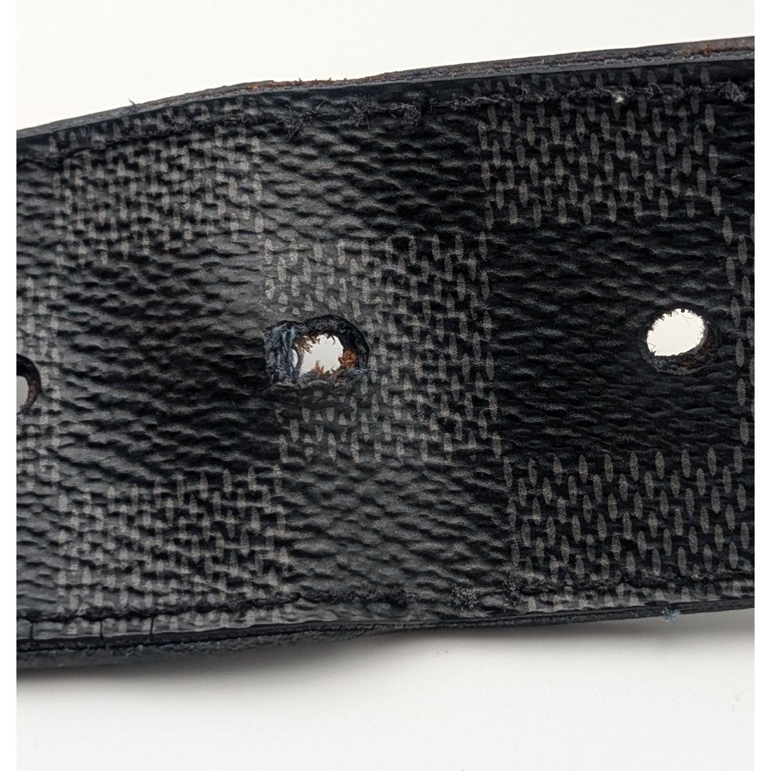 Louis Vuitton Ceinture Damier Print Graphite Black Belt — view 6