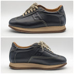 Hermes Quick Sneakers Leather Black Shoes — view 2