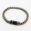 Louis Vuitton Monogram Eclipse Chain Bracelet Silver